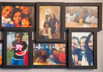 Photos of the Matts family hang on the wall in their home  on Thursday, February 6, 2020 in...