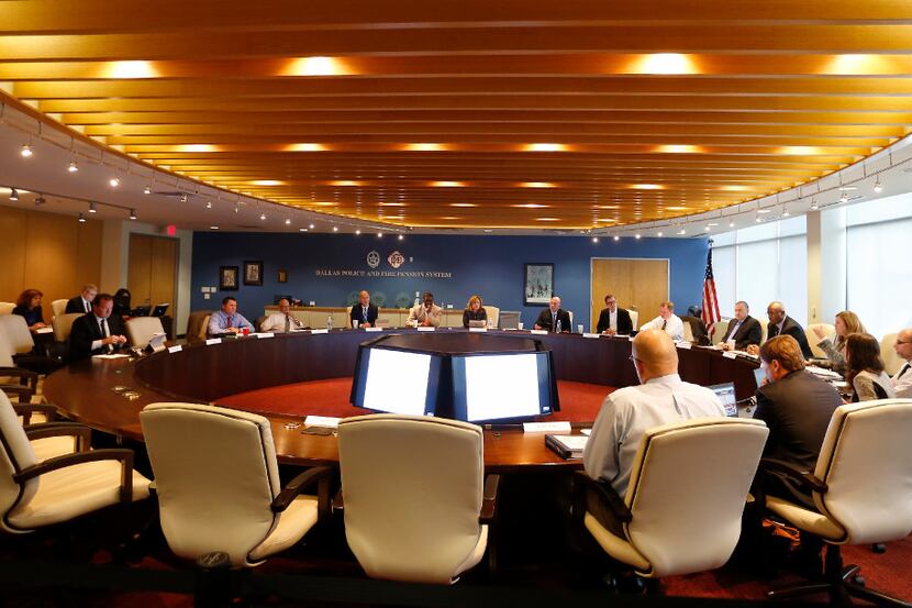 The Board of Trustees meeting is held at Dallas Police and Fire Pension System in Dallas,...