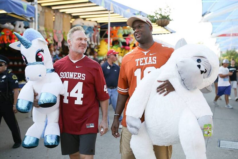 Bosworth and Young competed in Texas State Fair games on Wednesday.