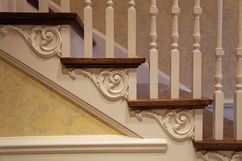 
Handmade wood details add depth and timelessness to a staircase. 
