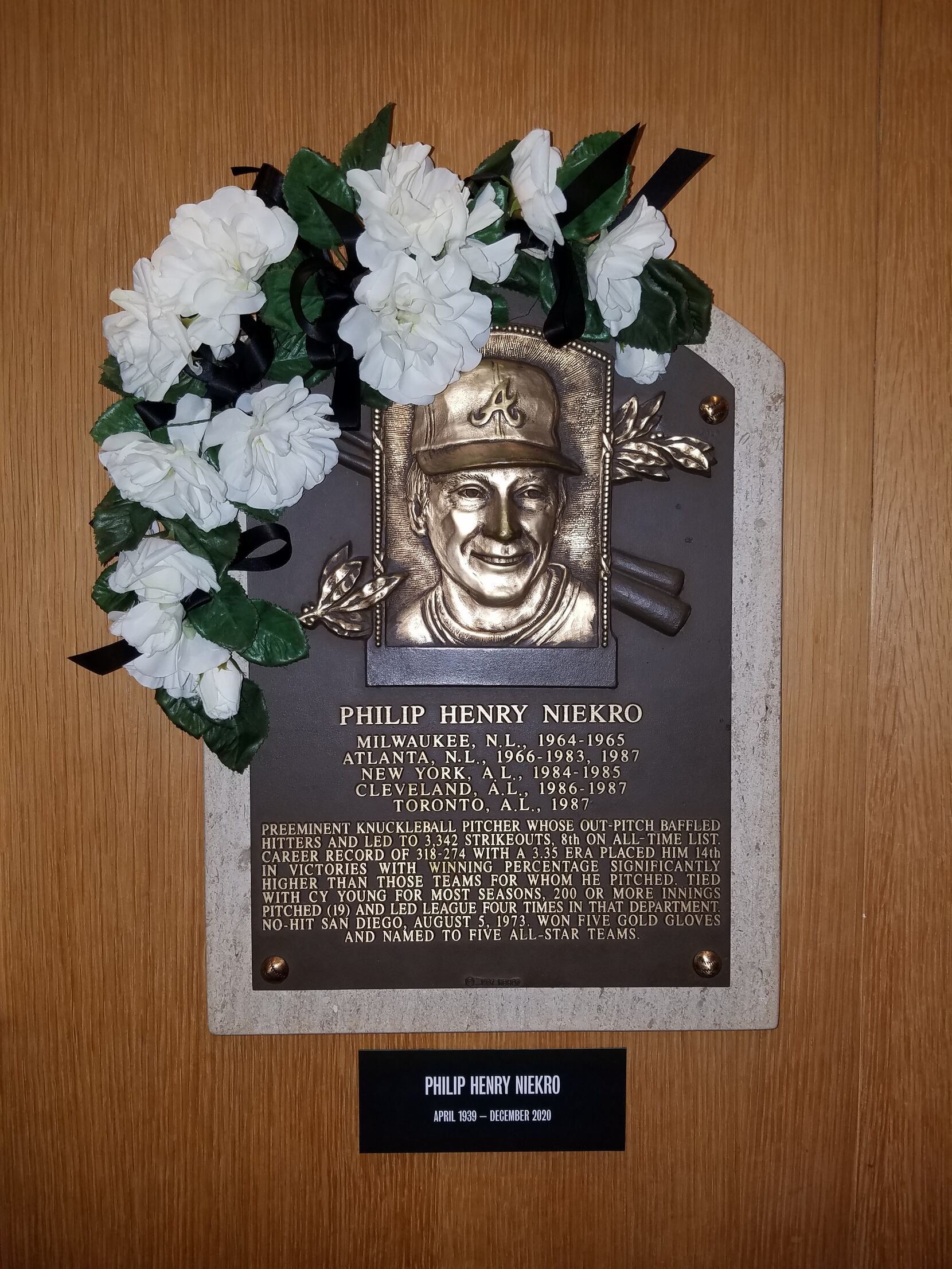 National Baseball Hall of Fame and Museum - Phil Niekro, the great