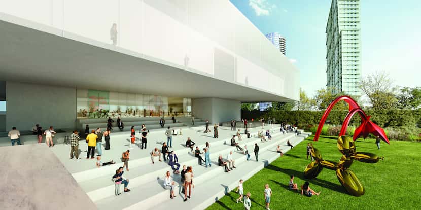 A view of the proposed rooftop terrace and event space. Besides Nieto, the project design...
