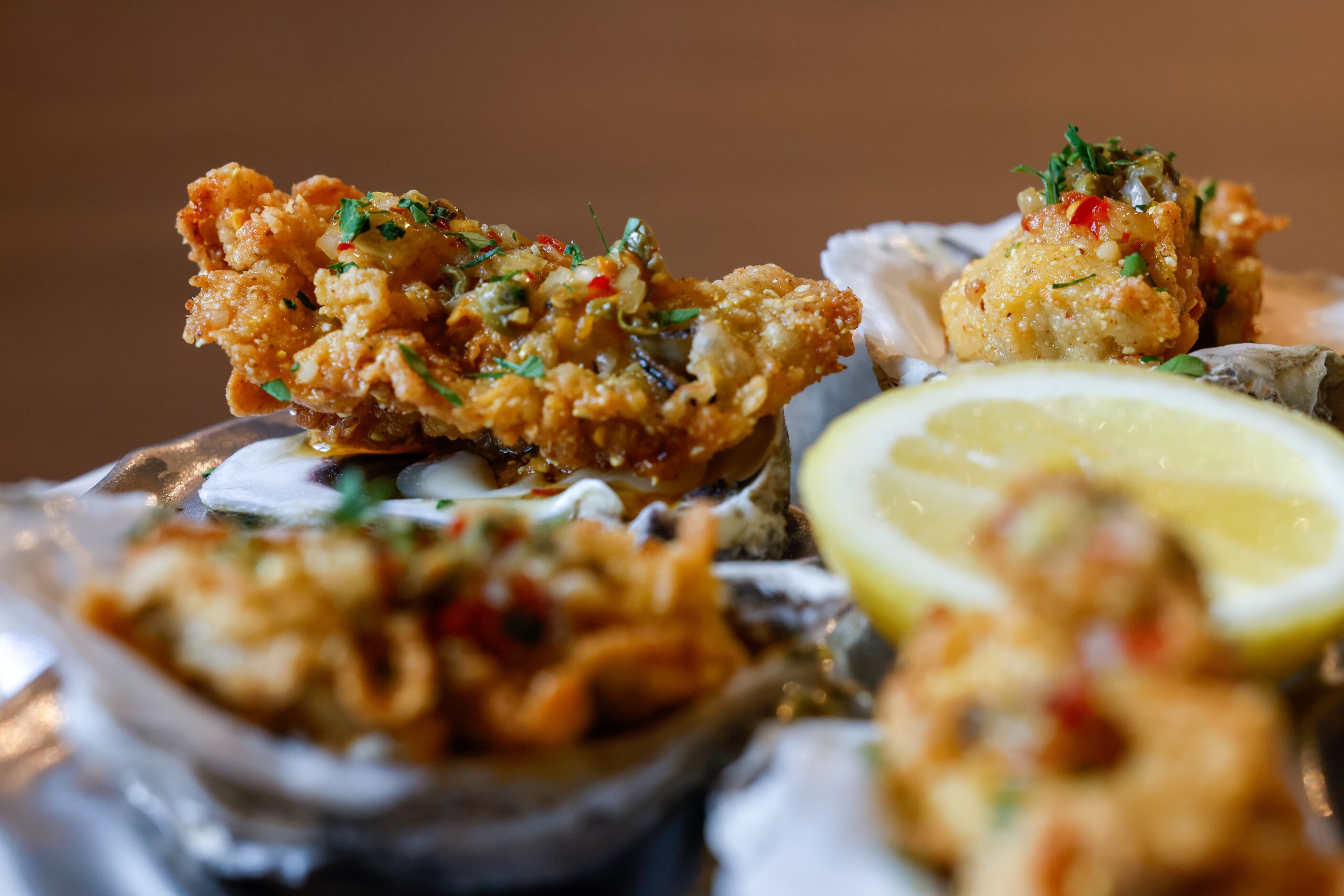Among the starters available at Bobbie's Airway Grill are Crispy Oysters, which are served...