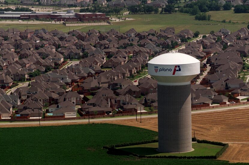 Farmland is crowded by growing development in West Plano.