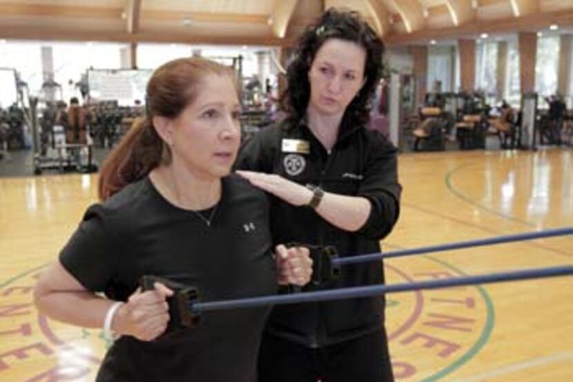  Rosa Castro of Dallas works out weekly with trainer Tonya Gutch, to whom she looks for...