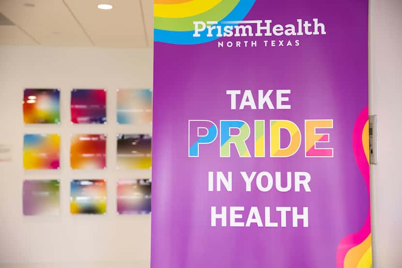 The entrance to the Prism Health North Texas’ Worth Street Health Center location in Dallas...