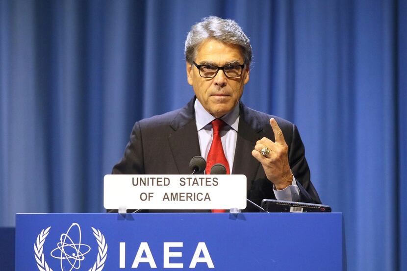 Energy Secretary Rick Perry delivered a speech at opening of the general conference of the...
