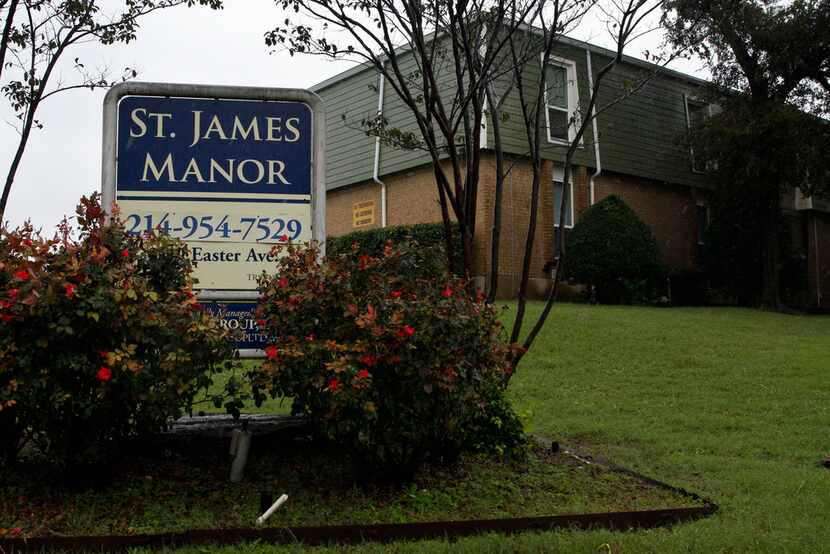 St. James Manor apartments on Easter Avenue in Dallas