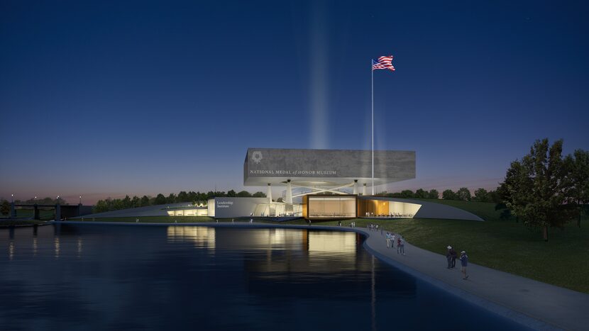 A rendering of the National Medal of Honor Museum expected to open in 2024 in Arlington.