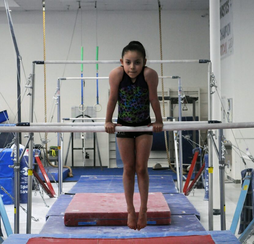 Gabby entrenando el lunes en Plano. Foto de Javier Giribet para Al Día.