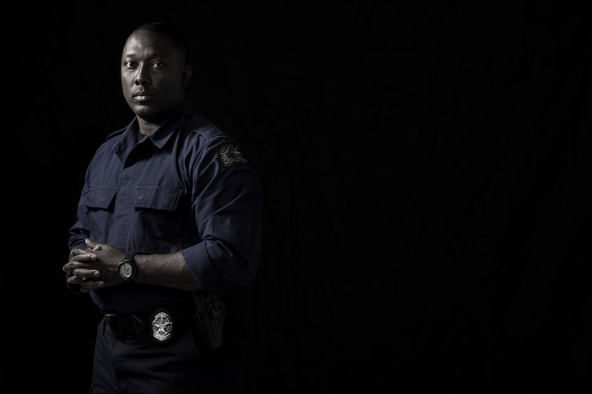 A 2017 portrait of DPD lead SWAT negotiator Sr. Cpl. Larry Gordon in Dallas. 