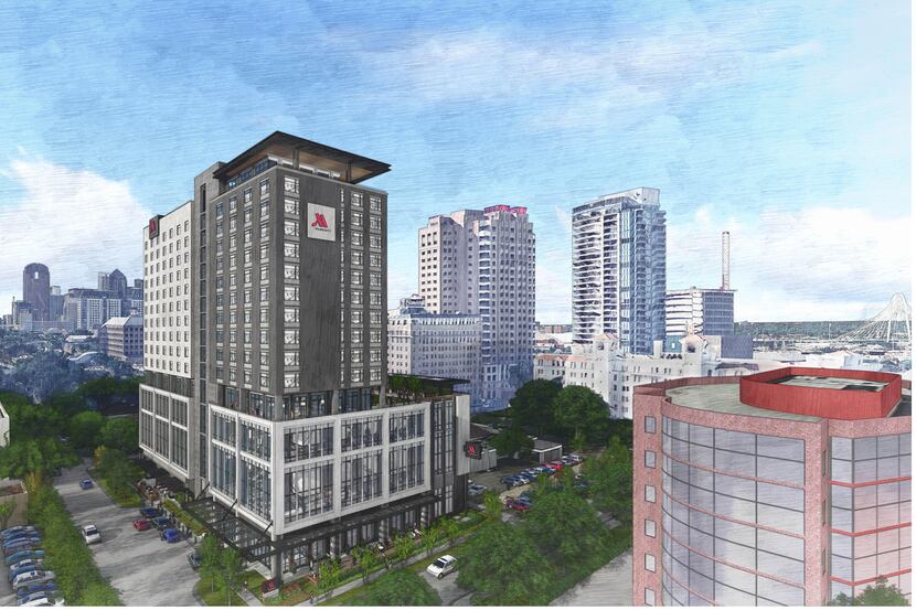 Developer Alamo Manhattan wants to build a 19-story hotel near Maple Avenue in Uptown.