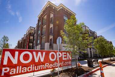 The exterior of the Palladium RedBird apartments on May 7, 2021, in Dallas.