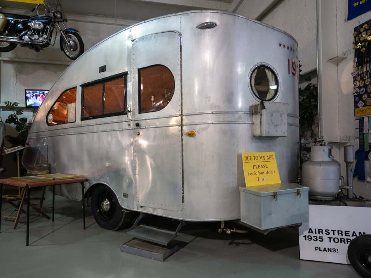 Built from a kit, this 1935 Airstream Tornado is the oldest existing Airstream trailer in...