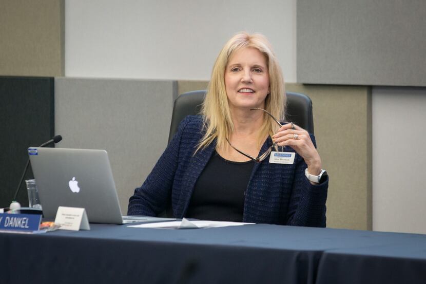 McKinney ISD board of trustees, led by president Amy Dankel, approved a property tax rate...
