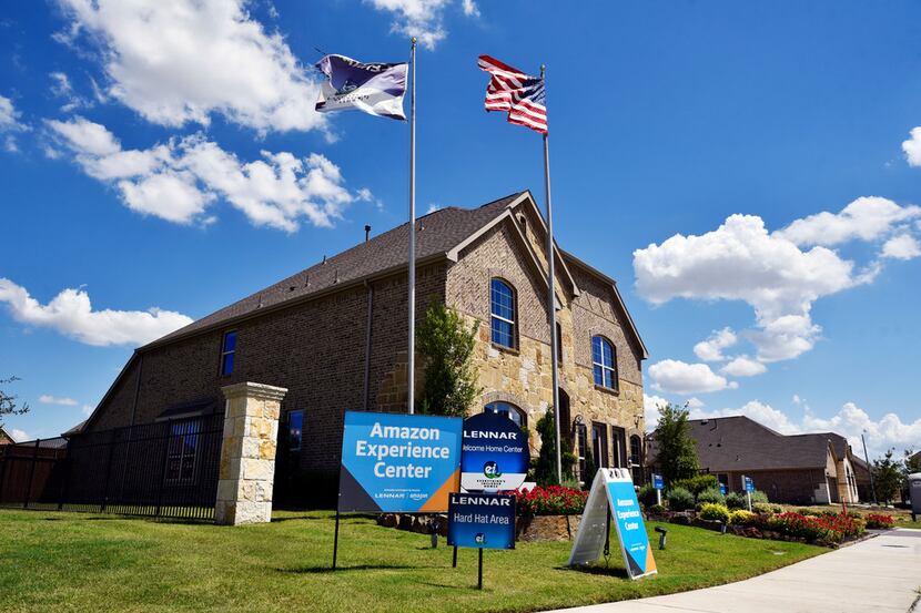 A Lennar Homes model house in north Dallas, Monday afternoon, Aug. 06, 2018. 