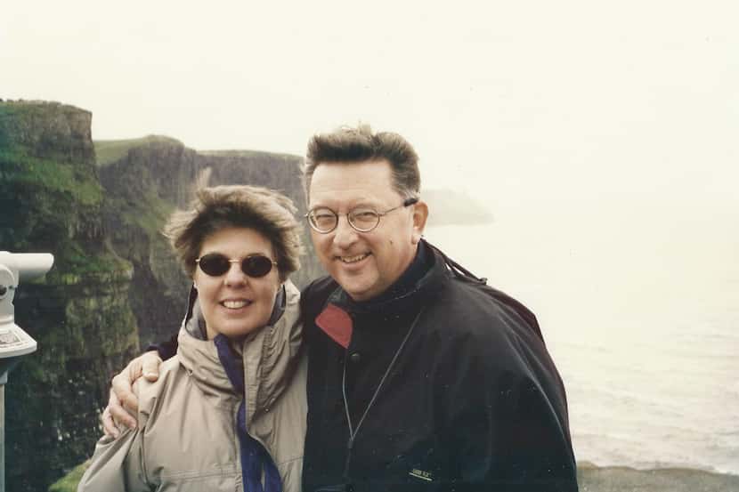 John and Eileen Lumpkin in 1999 at Cliffs of Moher on west coast of Ireland