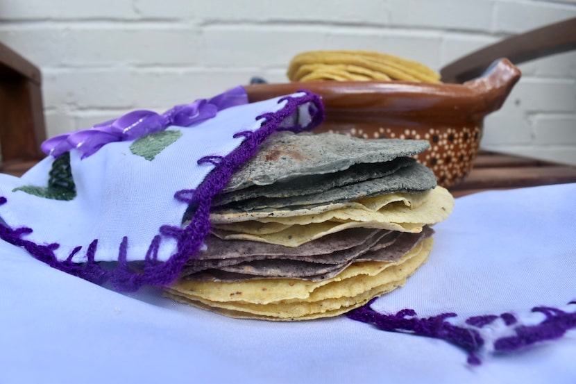 Edith Rangel of Sacred Heart Sweets specializes in blue corn tortillas