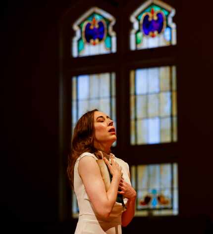 Fair Assembly co-founder and artistic director Emily Ernst portraying Lady Macbeth at the...
