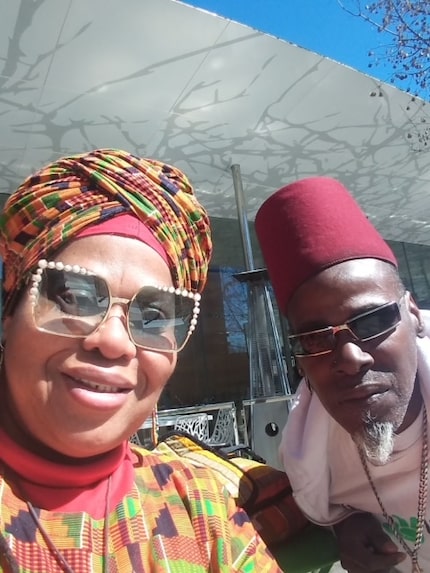 Afiah Bey and her husband, Abdul Malik Bey.