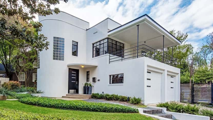 This house at 6843 Lorna Lane in Lakewood will be featured on the Preservation Dallas Art...