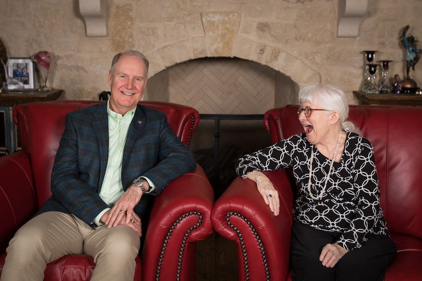 Southwest Airlines chairman and then-CEO Gary Kelly and Barrett in 2019.