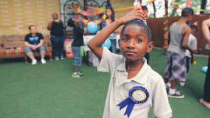 A child  during a Birthday Party Project party