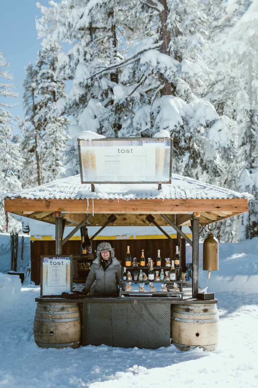 The 3 p.m. Champagne Tōst, now a daily ritual at Northstar, Tahoe. (Vail Resorts) 