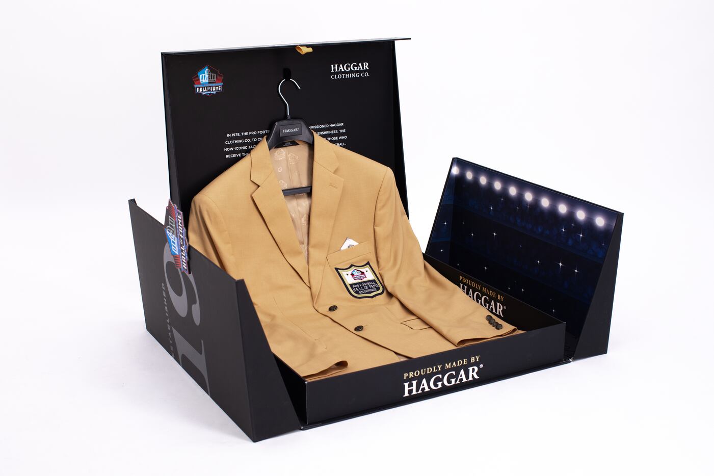 How are Pro Football Hall of Fame's Gold Jackets made? Haggar honors  special moment at enshrinement 