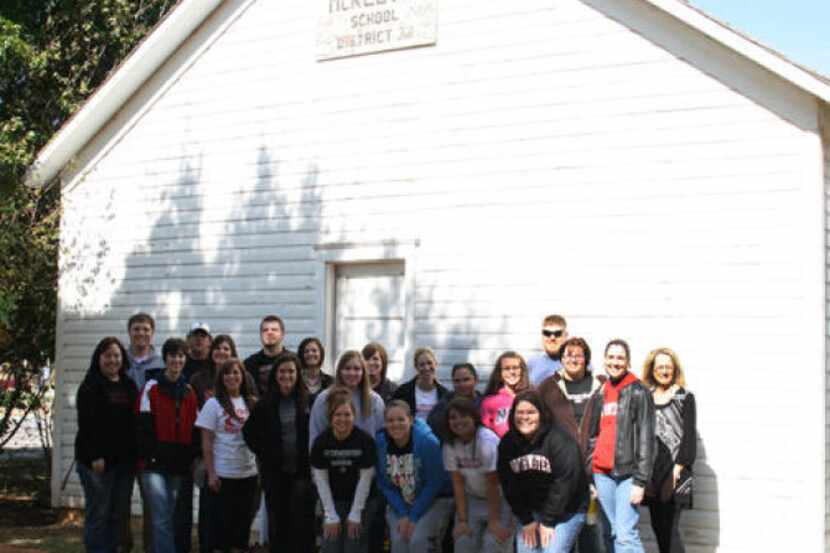 Education students from Northwestern Oklahoma State University in 2011 at the McKeever school.