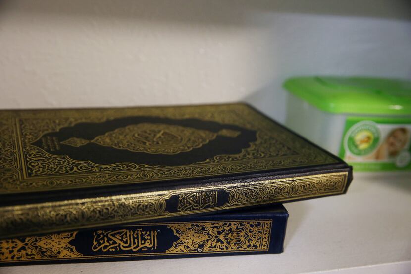 The Jawish family Qurans are among the few items they saved from their home in Aleppo,...