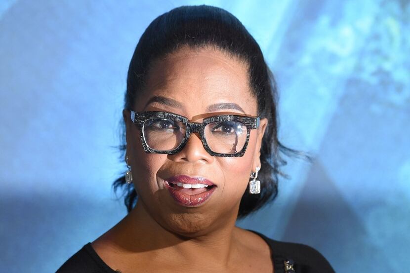 US chat show host Oprah Winfrey poses during the European premiere of A Wrinkle in Time in...