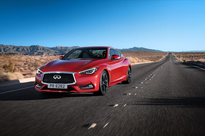 The 2017 Infiniti Q60 includes new adaptive steering and digital suspension systems....