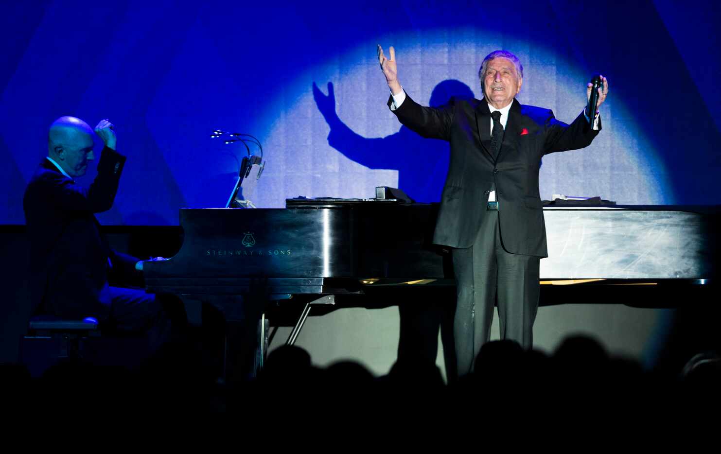 Tony Bennett
Tony Bennett performs at The Statler Hotel's grand reopening on Friday, March...