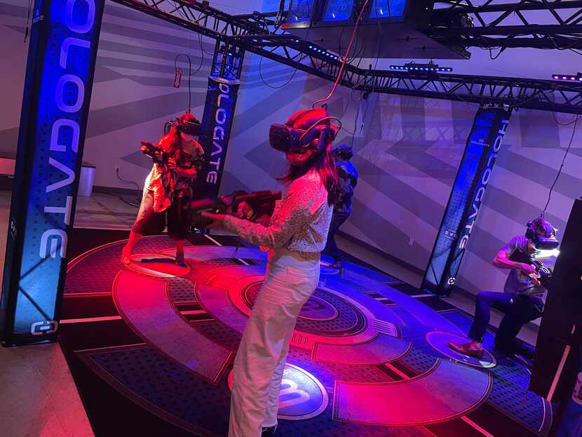 A virtual reality experience at Two Bit Circus, a Los Angeles micro-amusement park. The...