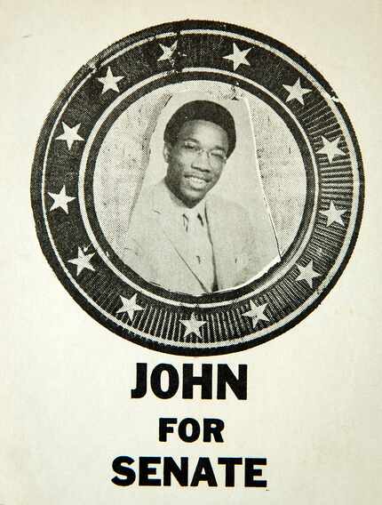 Campaign materials forJohn Wiley Price when he was running for school senate at El Centro...