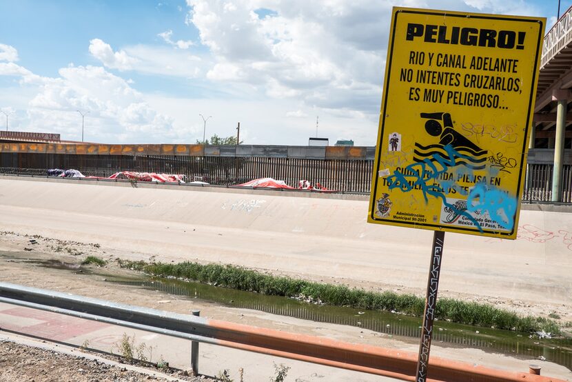 A view of El Paso, Texas and the Rio Grande as seen from Juarez.