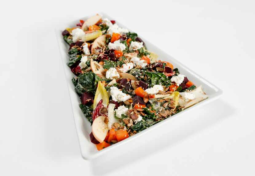 Tuscan Kale salad available on American Airlines' new Flagship Lounge menu and on select...