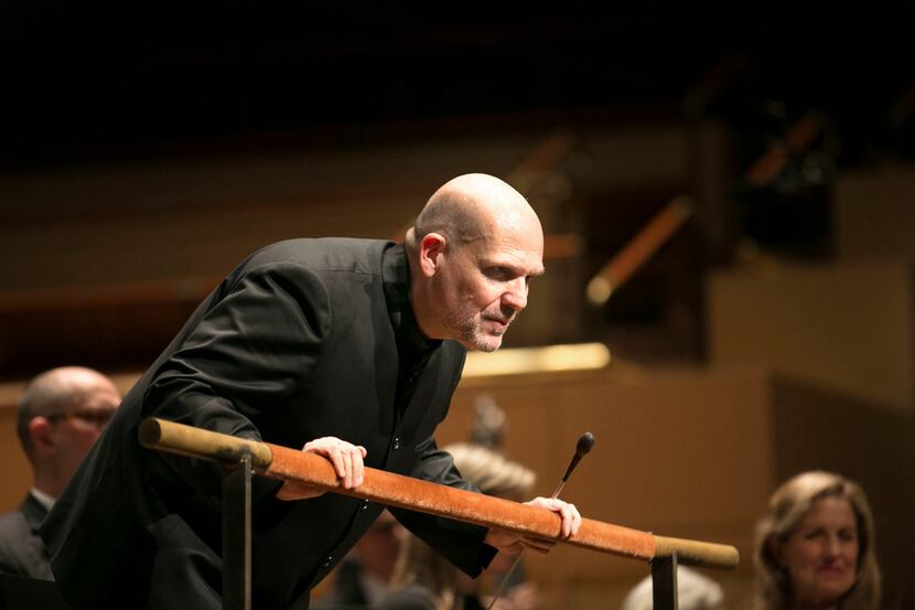 Conductor Jaap van Zweden takes a bow after a 2017 performance. 