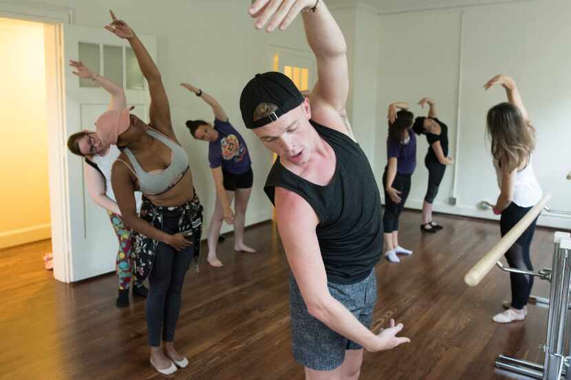 Austin Lintner teaches a Beyonce-inspired ballet class at Arts Mission Oak Cliff. It's a...