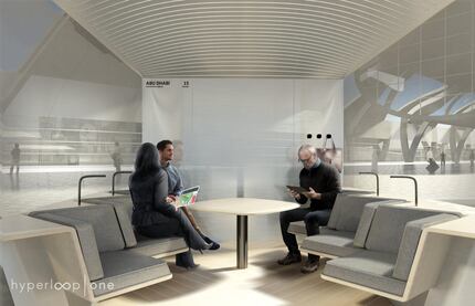 Here's a conceptual rendering of what the interior of a Hyperloop pod could look like. For...