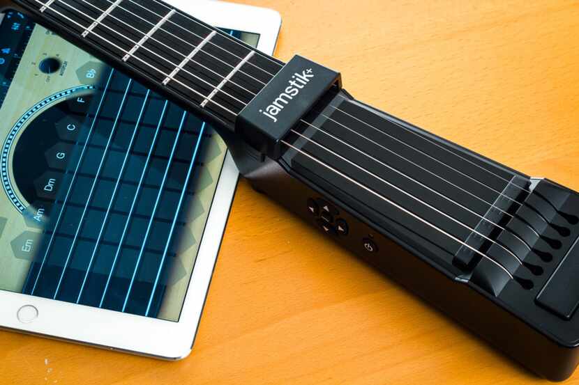 The Jamstik+ lets you learn to play guitar without strings.