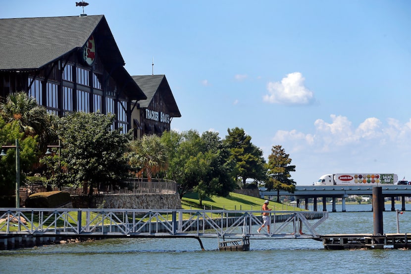 Bass Pro Shops sits on the point of Lake Ray Hubbard at Interstate 30 in Garland. The...