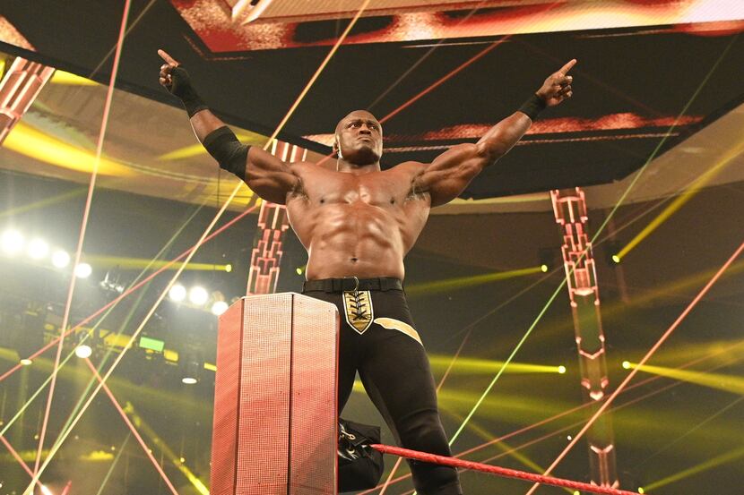 WWE's Bobby Lashley enters the ring on an episode of Monday Night Raw.