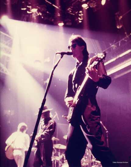 The Cars' Ric Ocasek performs at Reunion Arena on Sept. 10, 1984.'