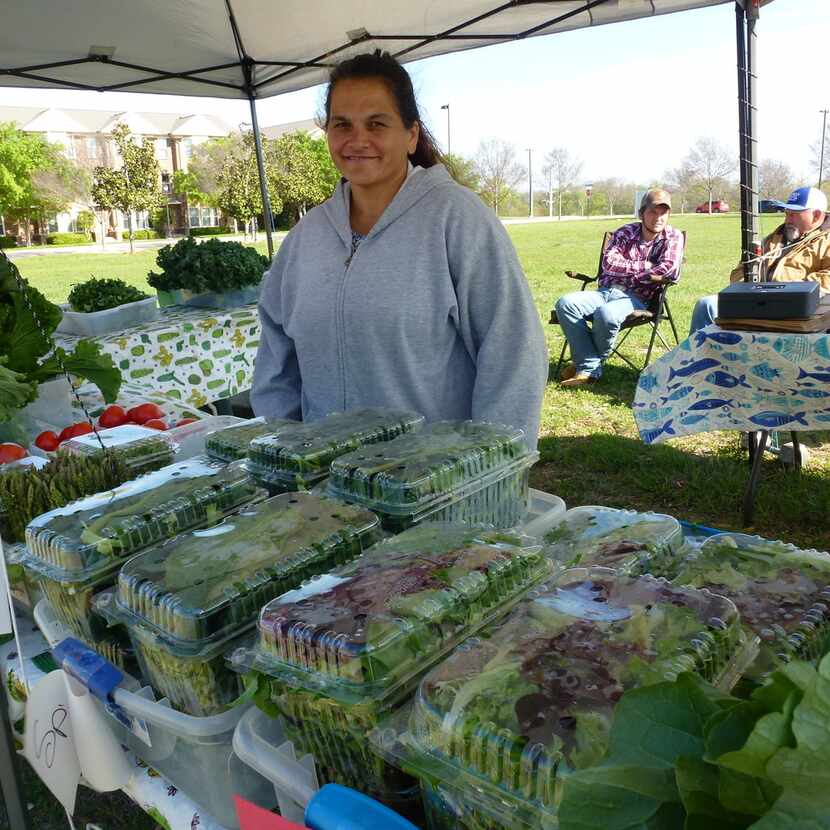 Lori Crawford co-owns Crawford Farms with husband, Steve, in East Texas. They're new vendors...