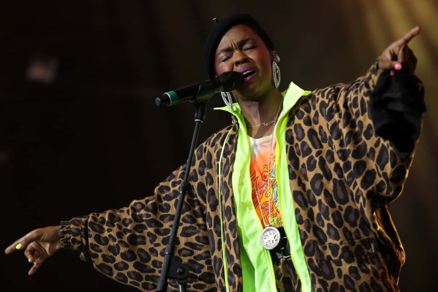 Lauryn Hill performs during Kaaboo Texas at AT&T Stadium in Arlington on May 10, 2019. 