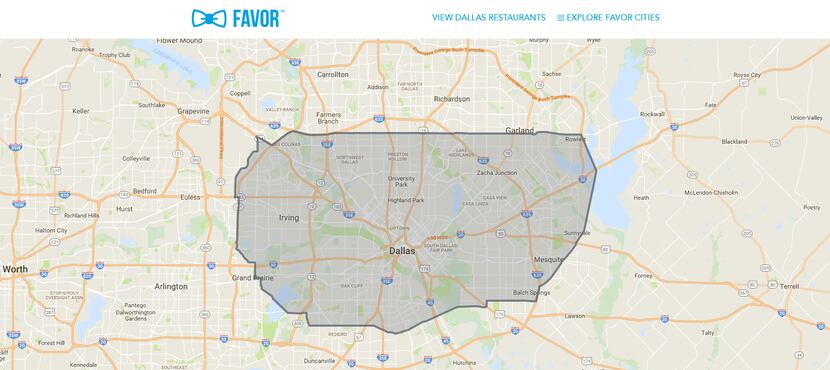 Favor has more than doubled its delivery zone in the Dallas-Fort Worth market. The delivery...