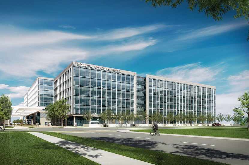 JPMorgan Chase & Co.'s new Legacy West campus in Plano will eventually house almost 6,000...