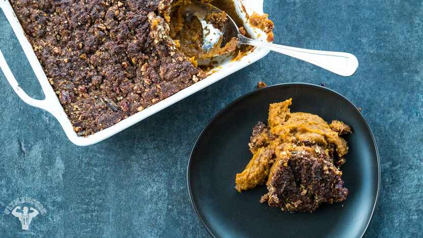Kevin Curry's Vegan Sweet Potato Casserole had us jotting down ingredients to buy. 